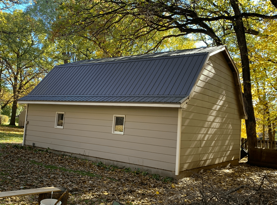 metal roof shed